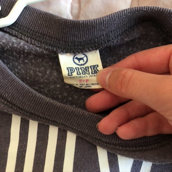 Purple "LOVE PINK" Crewneck Sweater - Picture 3 of 4